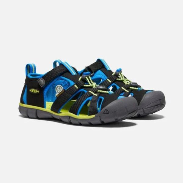 Keen | Big Kids' Seacamp II CNX-Black/Brilliant Blue