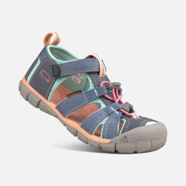 Keen | Big Kids' Seacamp II CNX-Flint Stone/Ocean Wave