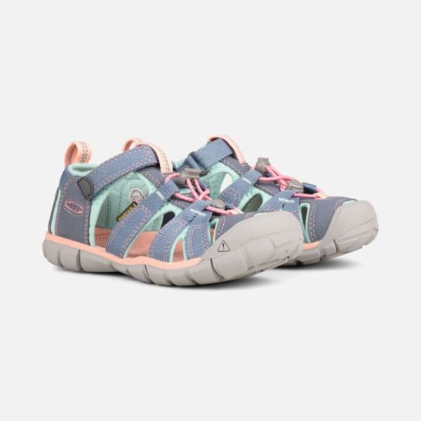 Keen | Big Kids' Seacamp II CNX-Flint Stone/Ocean Wave