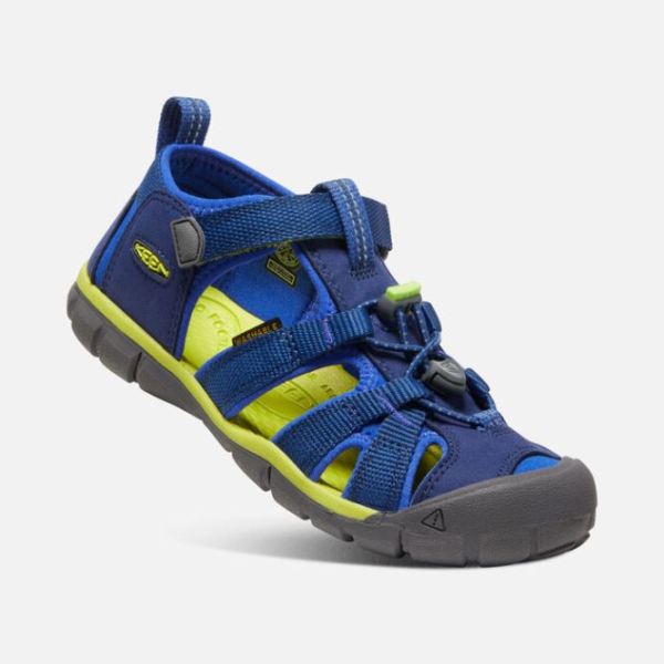 Keen | Big Kids' Seacamp II CNX-Blue Depths/Chartreuse