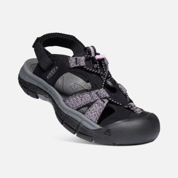 Keen | Women's Ravine H2 Sandal-Black/Dawn Pink