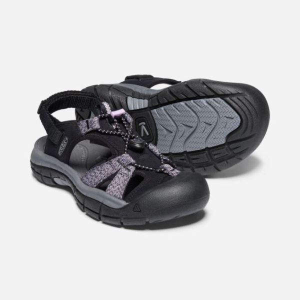 Keen | Women's Ravine H2 Sandal-Black/Dawn Pink