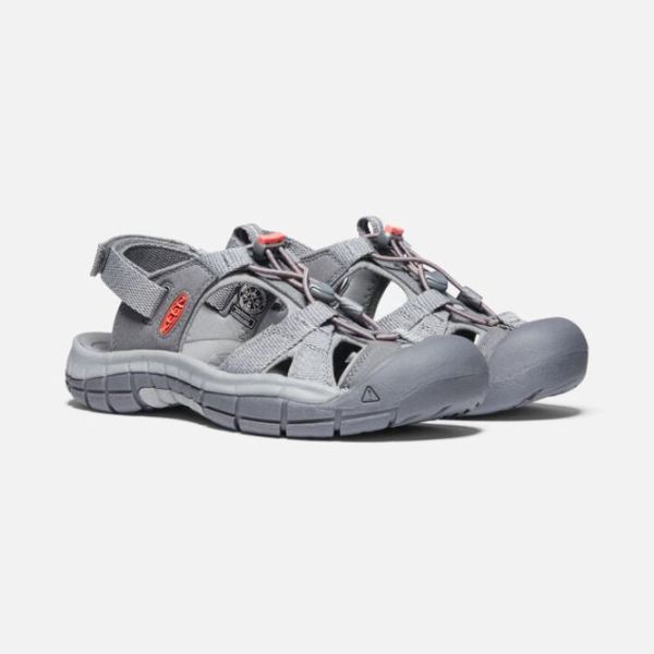 Keen | Women's Ravine H2 Sandal-Steel Grey/Coral