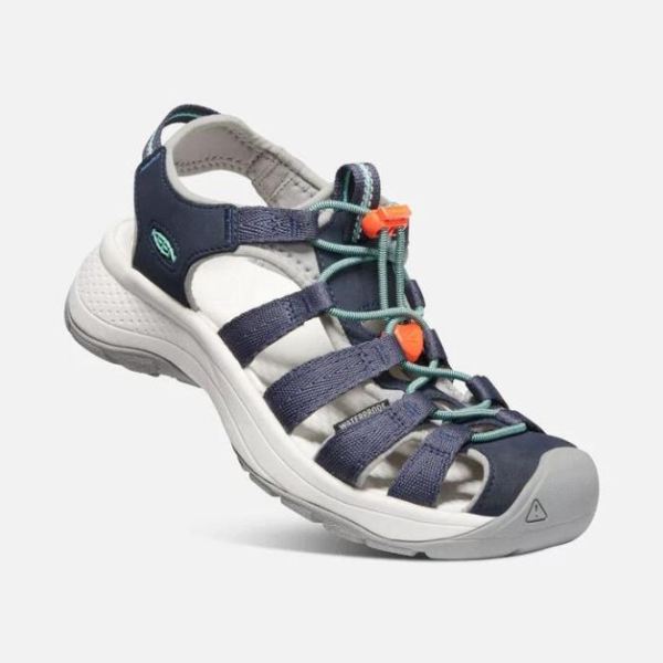 Keen | Women's Astoria West Sandal-Navy/Beveled Glass