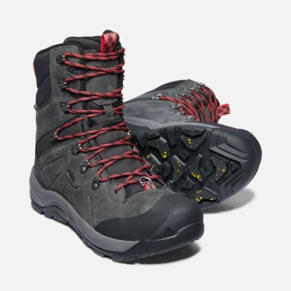 Keen | Men's Revel IV High Polar Boot-Magnet/Red Carpet