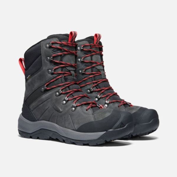 Keen | Men's Revel IV High Polar Boot-Magnet/Red Carpet