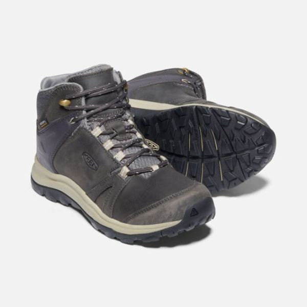 Keen | Women's Terradora II Leather Waterproof Boot-Magnet/Plaza Taupe