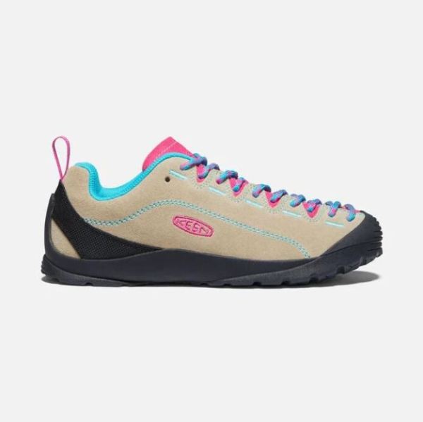 Keen | Women's Jasper Suede Sneakers-Safari/Pink Peacock