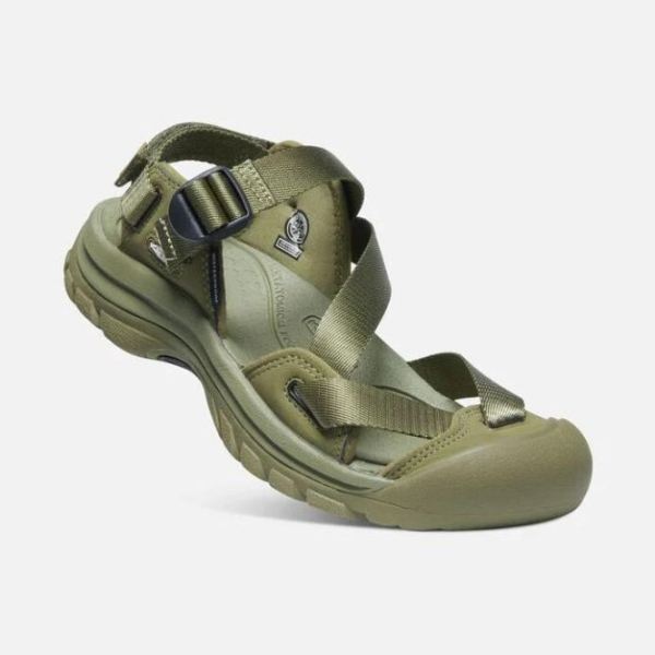 Keen | Women's Zerraport II Sandal-Olive Drab/Black