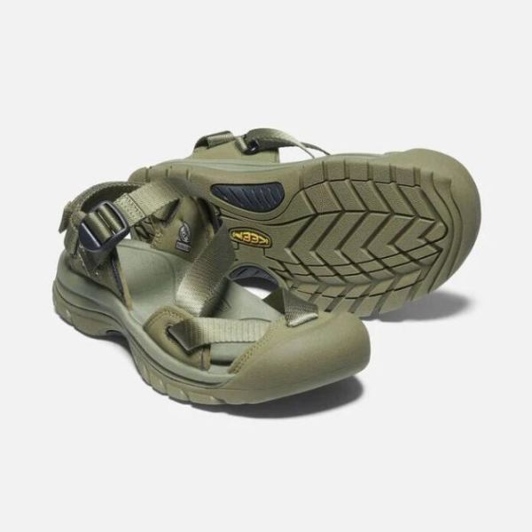 Keen | Women's Zerraport II Sandal-Olive Drab/Black