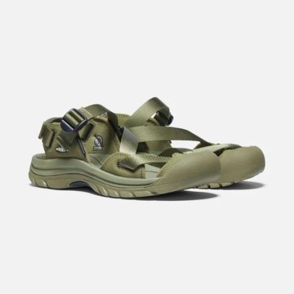 Keen | Women's Zerraport II Sandal-Olive Drab/Black