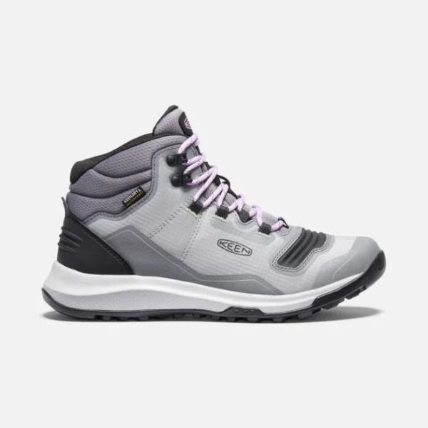 Keen | Women's Tempo Flex Waterproof Boot-Steel Grey/African Violet