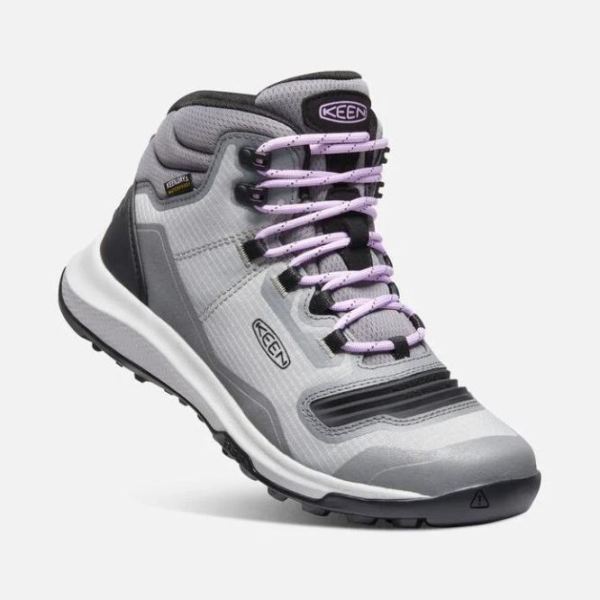 Keen | Women's Tempo Flex Waterproof Boot-Steel Grey/African Violet