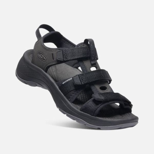 Keen | Women's Astoria West Open-Toe Sandal-Black/Black