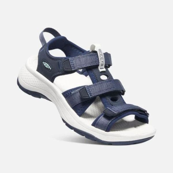 Keen | Women's Astoria West Open-Toe Sandal-Blue Nights/Black Iris