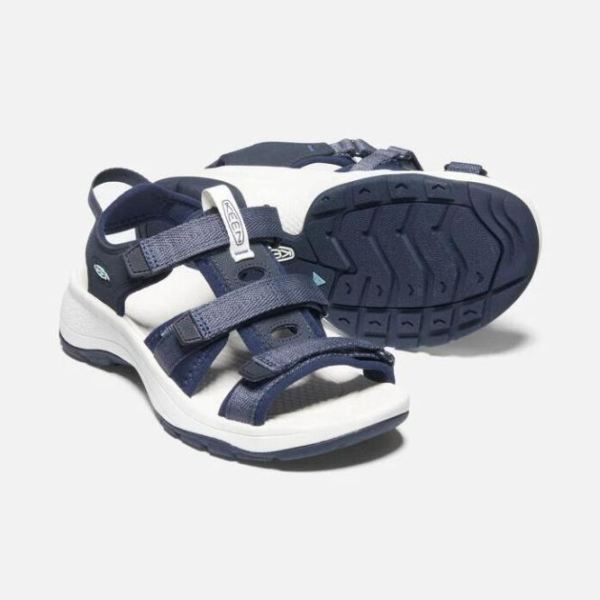 Keen | Women's Astoria West Open-Toe Sandal-Blue Nights/Black Iris