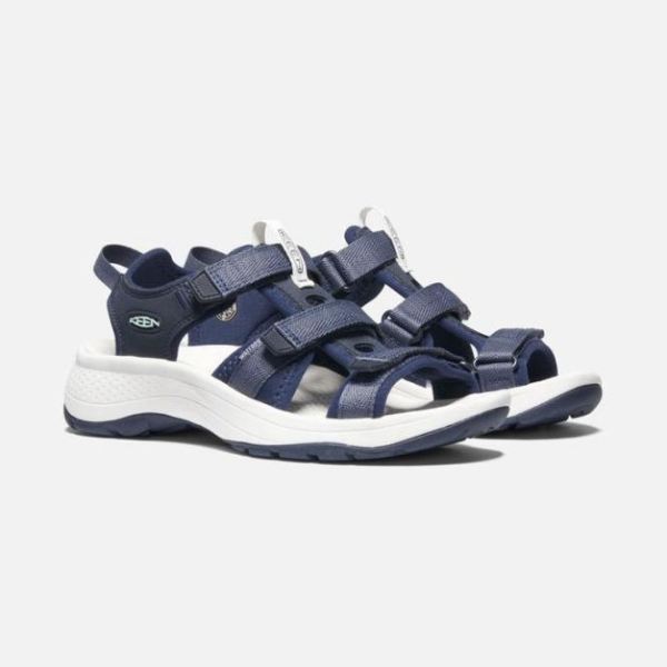 Keen | Women's Astoria West Open-Toe Sandal-Blue Nights/Black Iris