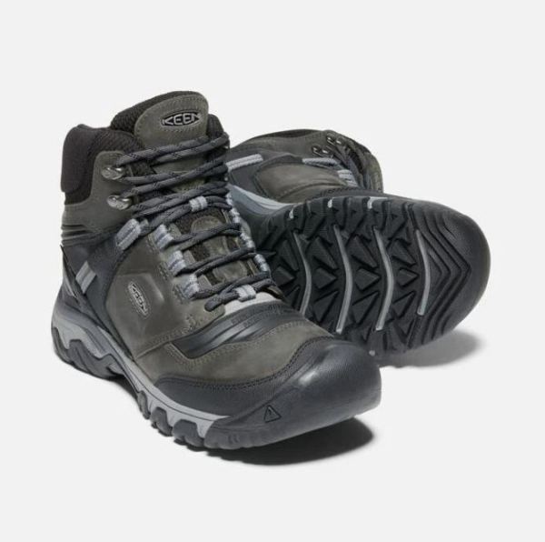 Keen | Men's Ridge Flex Waterproof Boot-Magnet/Black