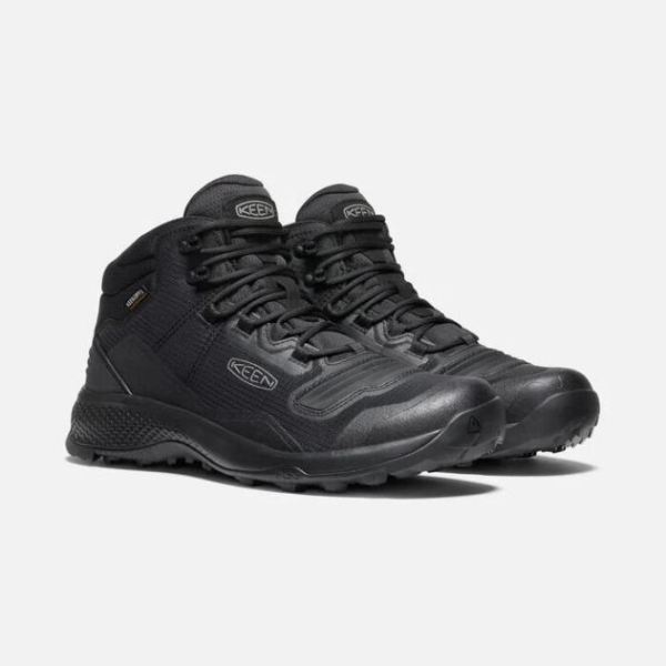 Keen | Men's Tempo Flex Waterproof Boot-Triple Black