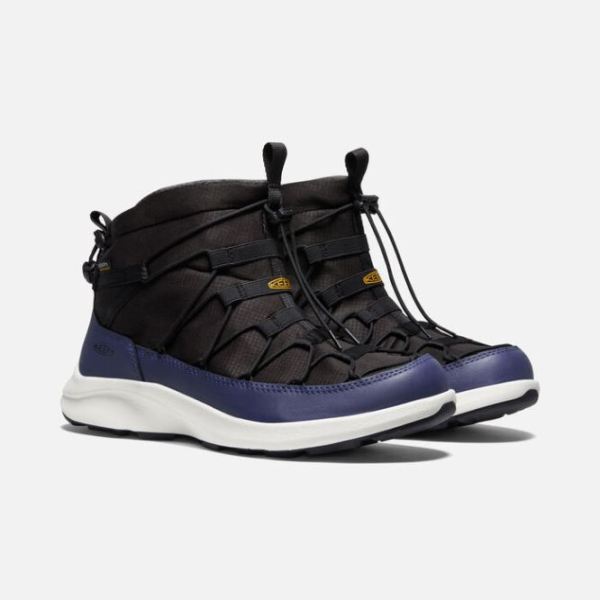 Keen | Men's UNEEK SNK Waterproof Chukka-Black/Blue Depths