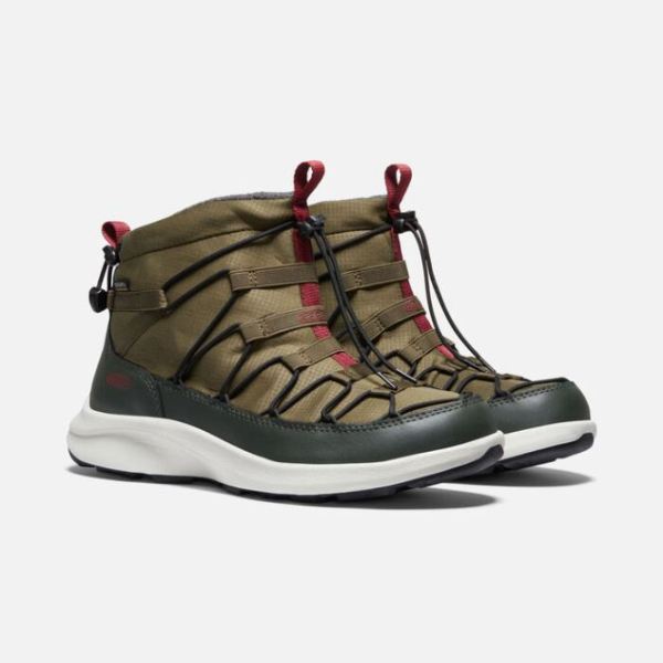 Keen | Men's UNEEK SNK Waterproof Chukka-Dark Olive/Rosin