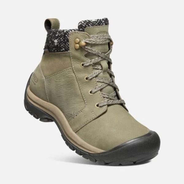 Keen | Women's Kaci II Winter Waterproof Boot- Pale Olive/Brindle