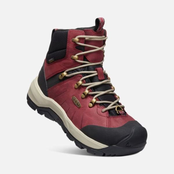 Keen | Women's Revel IV Polar Boot-Rhubarb/Plaza Taupe