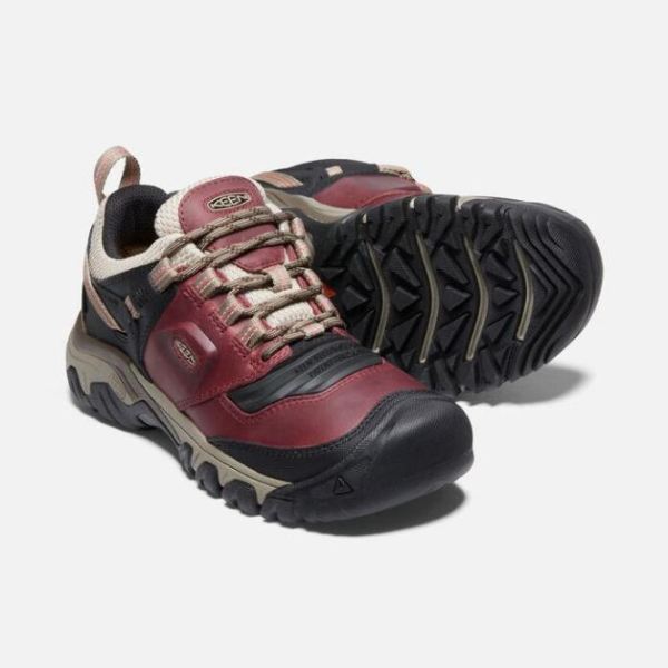 Keen | Women's Ridge Flex Waterproof-Rhubarb/Brindle