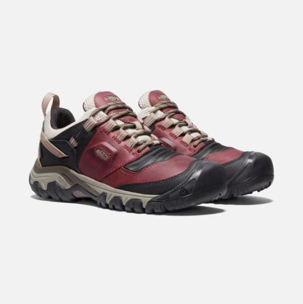 Keen | Women's Ridge Flex Waterproof-Rhubarb/Brindle