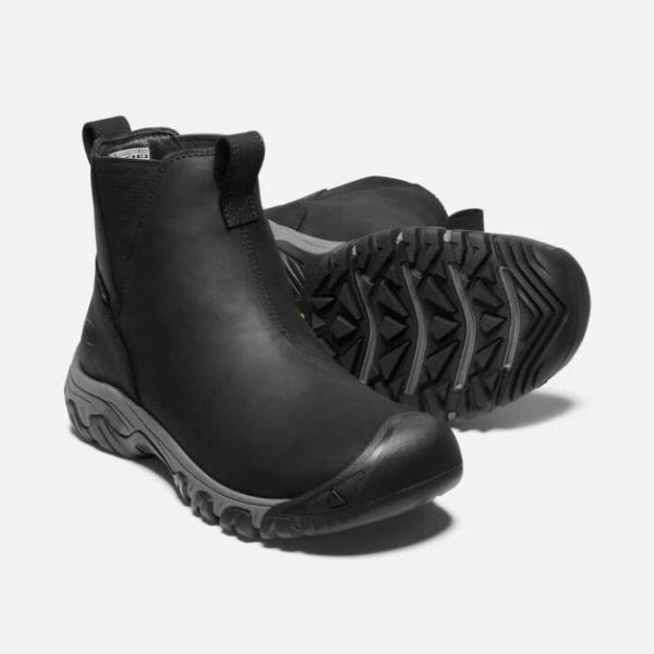 Keen | Women's Greta Waterproof Chelsea-Black/Steel Grey