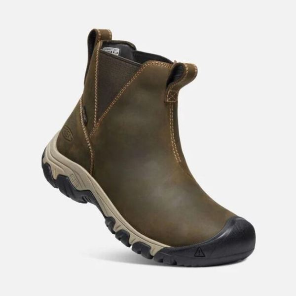 Keen | Women's Greta Waterproof Chelsea-Olive/Timberwolf