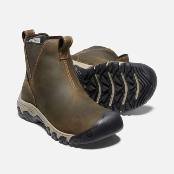 Keen | Women's Greta Waterproof Chelsea-Olive/Timberwolf