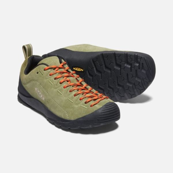 Keen | Women's Jasper Suede Sneakers-Capulet Olive/Black