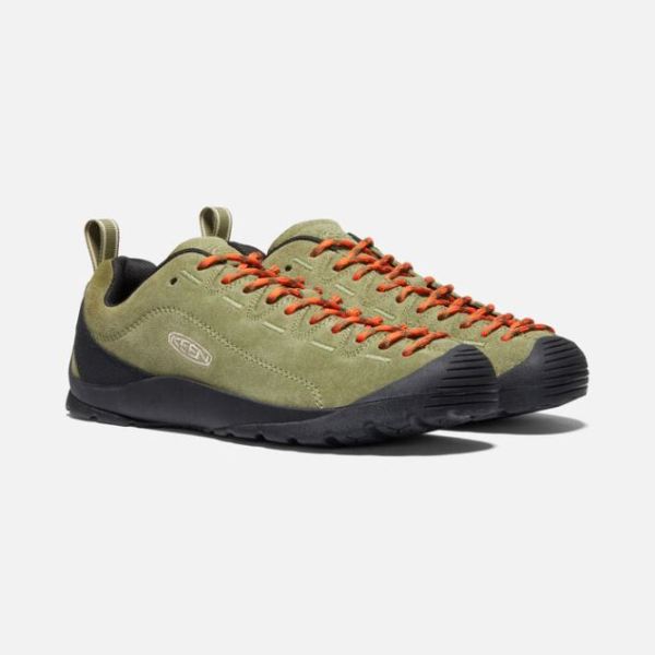 Keen | Women's Jasper Suede Sneakers-Capulet Olive/Black