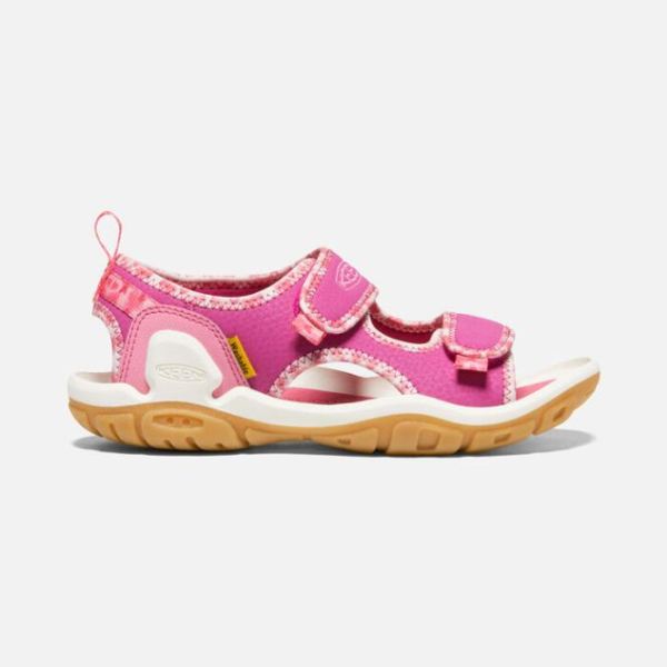 Keen | Big Kids' Knotch Creek Open-Toe Sandal-Pink/Multi