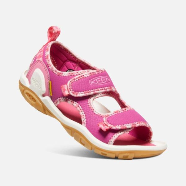 Keen | Big Kids' Knotch Creek Open-Toe Sandal-Pink/Multi