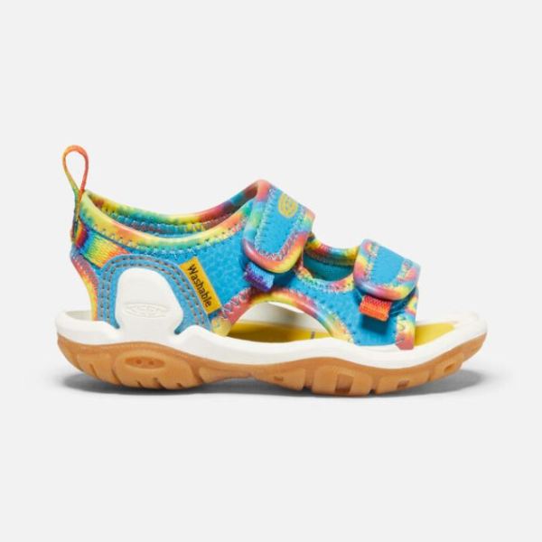 Keen | Toddlers' Knotch Creek Open-Toe Sandal-Tie Dye/Vivid Blue