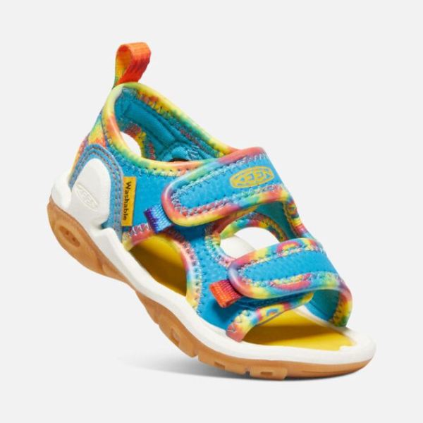 Keen | Toddlers' Knotch Creek Open-Toe Sandal-Tie Dye/Vivid Blue