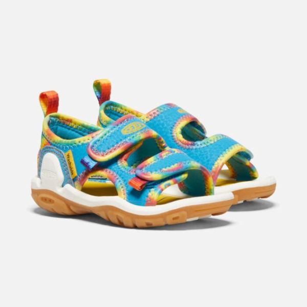 Keen | Toddlers' Knotch Creek Open-Toe Sandal-Tie Dye/Vivid Blue