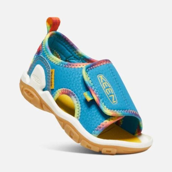 Keen | Toddlers' Knotch River Open-Toe Sandal-Tie Dye/Vivid Blue