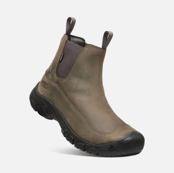 Keen | Men's Anchorage III Waterproof Boot-Steel Grey/Black