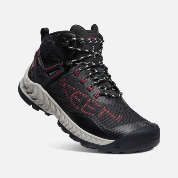 Keen | Men's NXIS EVO Waterproof Boot-Black/Red Carpet