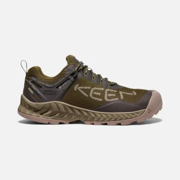 Keen | Men's NXIS EVO Waterproof Shoe-Dark Olive/Black Olive