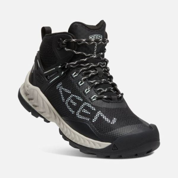 Keen | Women's NXIS EVO Waterproof Boot-Black/Blue Glass