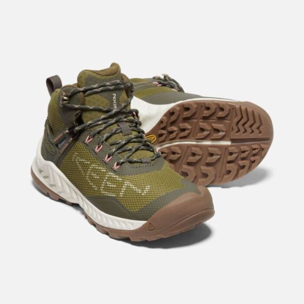 Keen | Women's NXIS EVO Waterproof Boot-Olive Drab/Birch