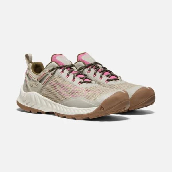 Keen | Women's NXIS EVO Waterproof Shoe-Plaza Taupe/Ibis Rose