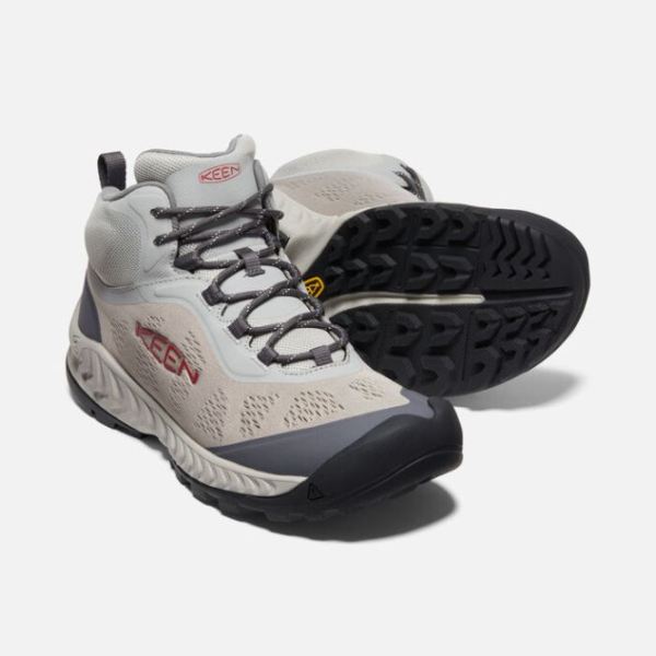 Keen | Men's NXIS Speed Mid-Drizzle/Red Carpet