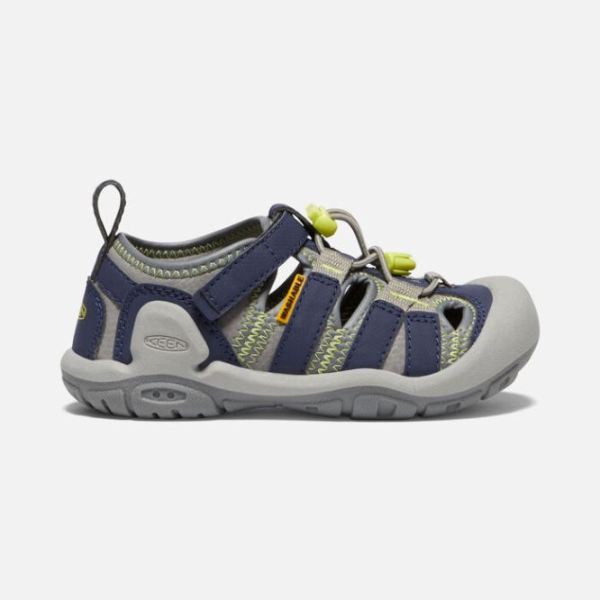 Keen | Little Kids' Knotch Creek Sandal-Steel Grey/Blue Depths