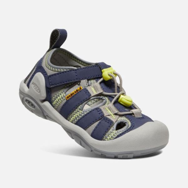 Keen | Little Kids' Knotch Creek Sandal-Steel Grey/Blue Depths