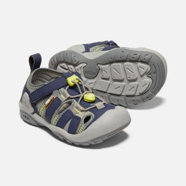 Keen | Little Kids' Knotch Creek Sandal-Steel Grey/Blue Depths